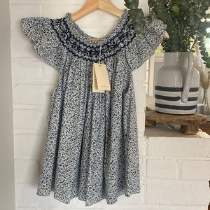 BNWT - Doen Lenor Top - XS - Navy Champignon Floral